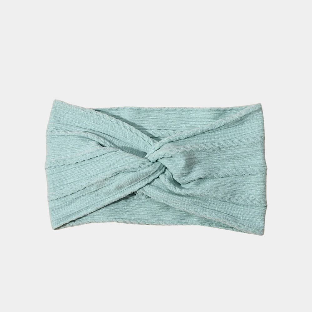 Bandeau bébé large bleu opale