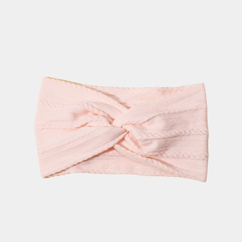 Bandeau bébé large misty rose