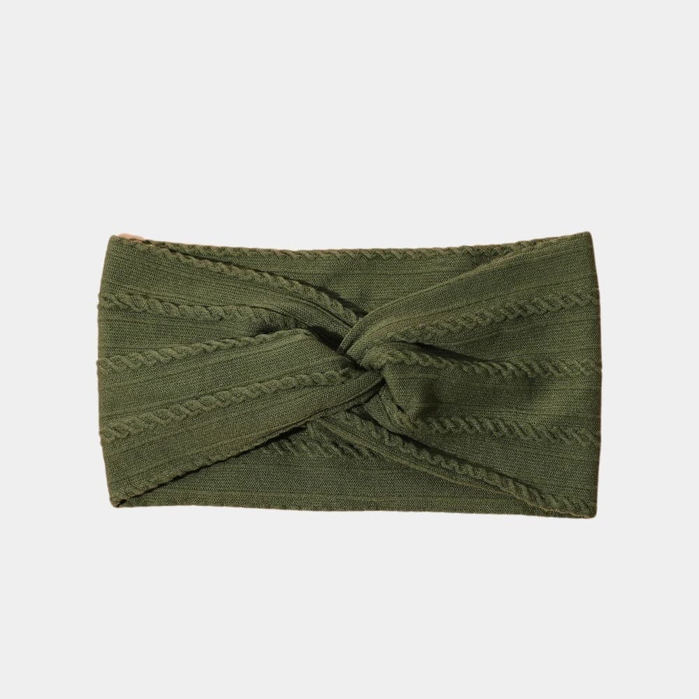 Bandeau bébé large vert camouflage